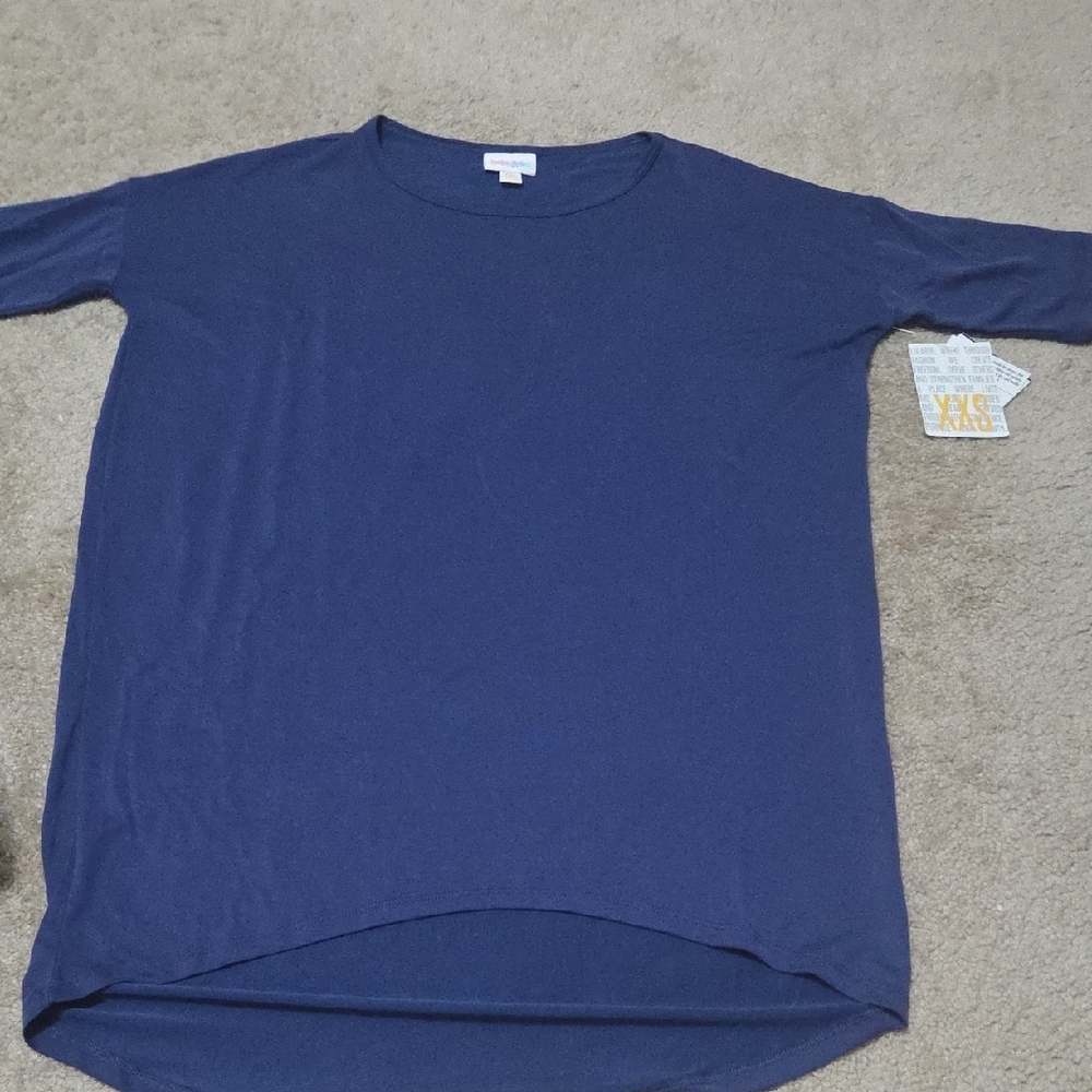 Blue Top Lularoe IRMA
